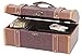 Vintiquewise(TM) Dresser Valet Leather Chest with Velvet Lining