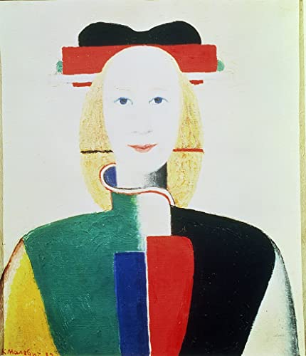 Affiches et gravures la fille au chapeau Malevitch déco murale salon moderne