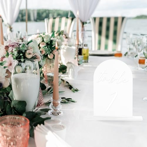 Numéros de table mariage 1-15 support plaque acrylique fête 15x10