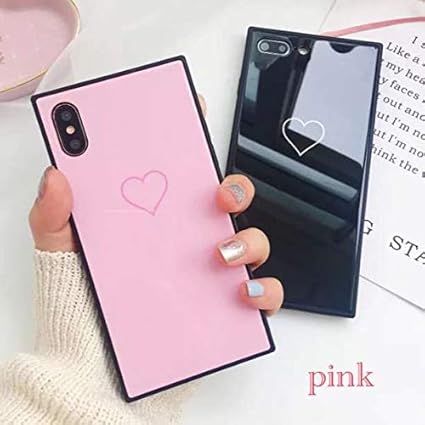 Amazon Minky 最新型 強化ガラス スマホケース 四角型 スクエア ミラー ハート スマホケース Iphoneケース 携帯カバ 耐衝撃 擦り傷防止 ピンク Iphonexs Max 家電 カメラ オンライン通販 Amazon Minky 最新型 強化ガラス スマホケース 四角型 スクエア ミラー ハート スマホケース Iphoneケース 携帯カバ 耐衝撃 擦り傷防止 ピンク Iphonexs Max 家電 カメラ オンライン通販