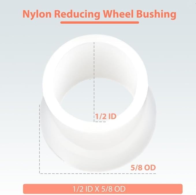 Amazon.com: ZFZMZ Replacement Nylon Reducing Wheel Bushing 1/2 ID