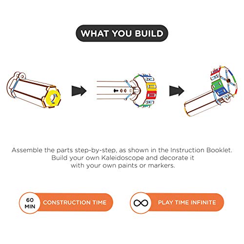 Image of Smartivity Marble Slide & Kaleidoscope for Boys & Girls ages 6 7 8 9 10+ year old, STEM, Learning, Educational, Construction Activity Toy Gift Bundle