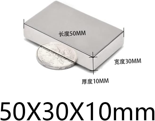 1-10pcs 50 * 30 * 10mm Rectangular rare earth Permanent 50x30x10mm square Neodymium magnetic magnet(1pcs)