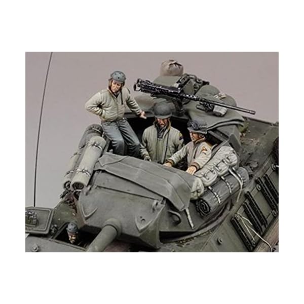 FCBEL 1/35 WWII American Tank Soldier Mini Kit Resin Soldier Model (4 Personen, kein Panzer) unmontierter und unbemalter…
