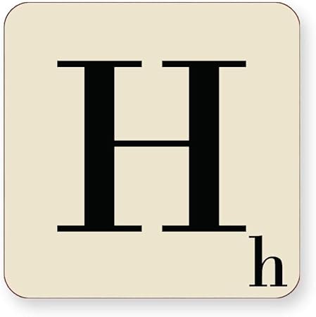 Sottobicchiere a forma di lettera H, con simbolo dell ...