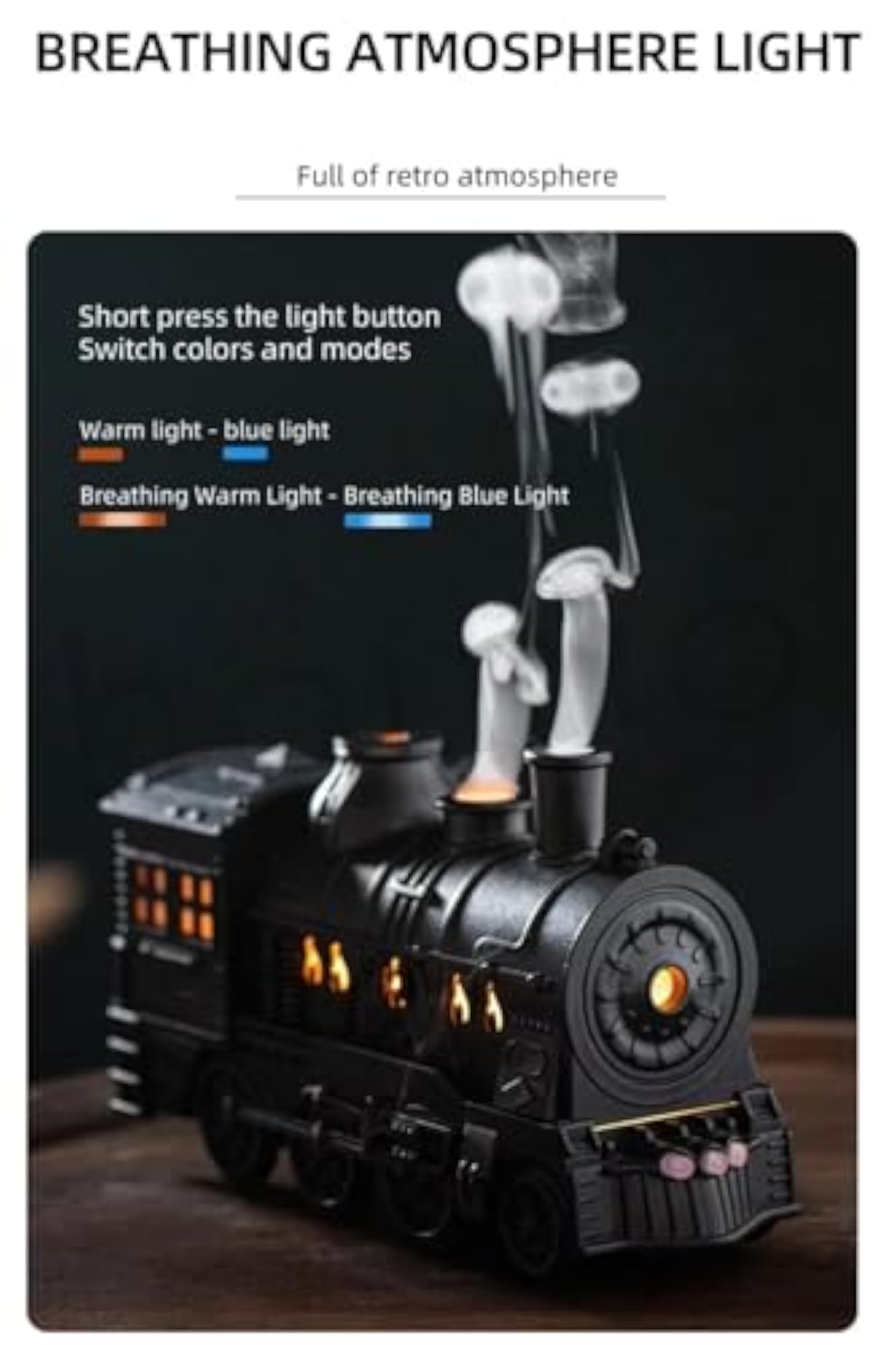 Small Train Engine Shape Aromatherapy Diffuser for Home Decor