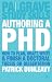 Authoring a PhD: How to Plan, Draft, Write and Finish a Doctoral Thesis or Dissertation (Palgrave Study Skills)