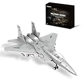 F15 Fighter Military Army Airplane Building Set- Compatible with Lego Planes and Jets, Gifts of Construction for Military Adults Enthusiasts (223 Pcs)
