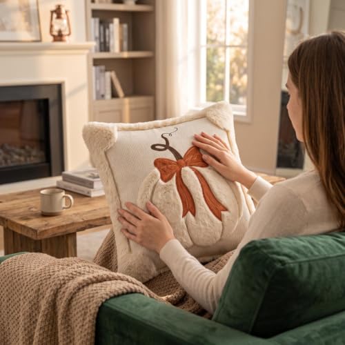 fall decor Throw Pillow for couch Halloween Pumpkin Pillow with Pillowcase - image 4