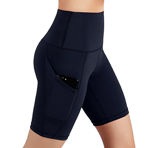 image for ODODOS High Waist Out Pocket Yoga Short Tummy Control Workout Running 