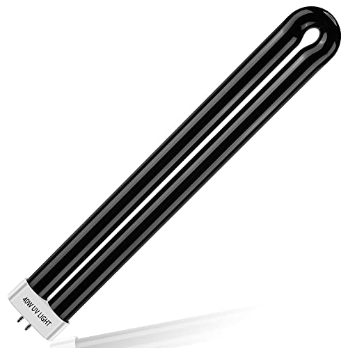 Kittmip Bug Zapper Replacement Bulbs 40w Black Light Bulb Compatible with Black Flag Bug Zapper Model BZ-40DX BZ-40MAX and BZ-40BLK (1 PCS)