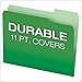 Pendaflex CutLess File Folders, Letter Size, 1/3 Cut, Assorted Colors, 100 per Box (48440)