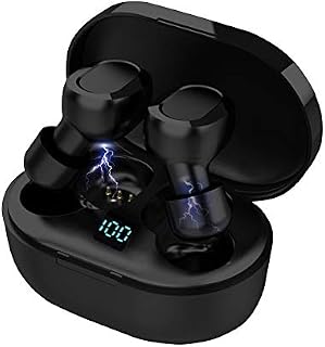 Wireless earbuds bluetooth 5.0 TWS earphones with microphone wireless bluetooth headphones in ear Noise Canceling with Charging Case with Mic HIFI LED Display IPX7 Waterproof for iPhone Android iOS
