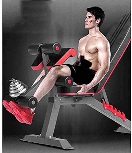 Adjustable Weight Load Training Fitness Gym Bench Weight Lifting Bed Multifunction Bench Press Weight Lifting Bench Home Indoor Fitness Equipment Gym Dumbbell Bench SUBINE Board See Load - Image 7