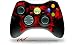 XBOX 360 Wireless Controller Decal Style Skin - Skulls Confetti Red (CONTROLLER NOT INCLUDED)