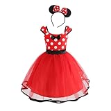 Gridamea Miney Mouse Dress for Girls Toddler Princess Costume Fancy Dress Up Party Birthday
