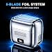 Full Metal Electric Foil Shaver for Men - 5 Floating Blades 14000 RPM Magnetic Levitation Motor, IPX7 Waterproof Wet & Dry Mini Razor, USB-C Rechargeable, Quiet Shaver with LED Display