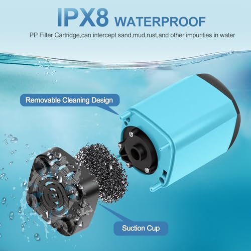 Ducha portátil para camping con batería de 7800 mAh miniatura 4