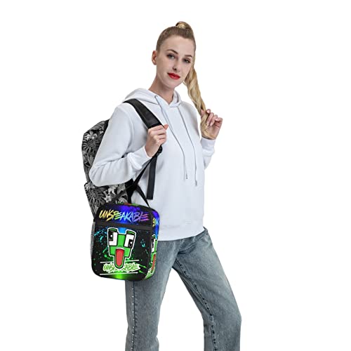 Yiwbor Portable Lunch Bag Insulated Lunch Box Reusable Cooler Totes Bag For Women Adult Girl Work Picnic Camping #TOP6
