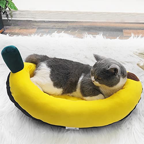 Cama de Banana para Gatos, Colchão de gato macio e aconchegante cama de cachorro fofa, Adoráveis ​​a