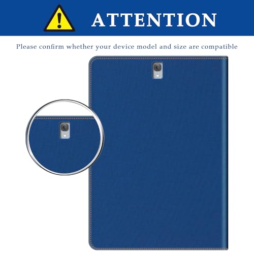 Étui en cuir pour Samsung Galaxy Tab S2 9.7 2015 résout le risque de casse avec sa coque TPU bleu