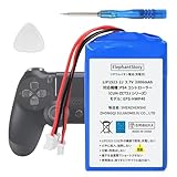 Batterie Elephantstory LIP1522 — Compatible avec les manettes sans fil Sony PS4, PS4 Slim et PS4 Pro, remplace la batterie d’origine LIP1522.