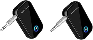 PartyKindom 2 Pces Adaptador Transmissor Receptor De Áudio 5 0 Adaptador De Transmissor De Áudio Do Carro Adaptador USB Transmissor Para Carro Aux Adaptador De Áudio Dispositivo De