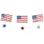 Flags and Stars Banner