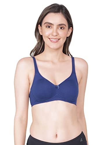 Image of Jockey 1250 Women Wirefree Non Padded Super Combed Cotton Elastane Stretch Full Coverage Everyday Bra with Contoured Shaper Panel and Adjustable Straps