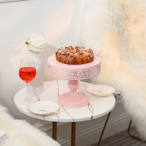 Set Of 6 Pink Cake Stands Cakes Pedestal Dessert Display Tiered Cupcake Holder Candy Fruit Desserts Platter Decoration For Wedding Birthday Party Baby Shower Celebration #TOP5