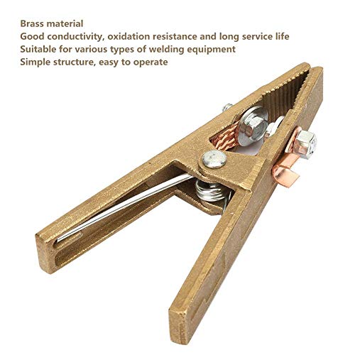 Welding Ground Clamp, Brass Material A Shape 260/300/500A Ground Welding Earth Clamp for Welding Machine C Earth Clamp(300A) - Image 4
