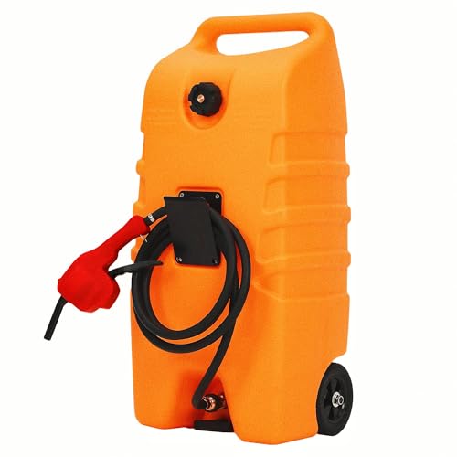 15 Gallon Gas Can, Heavy-Duty Fuel Caddy with Manual Fuel