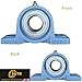 (2 Pack) Heavy Duty UCP207-23 Pillow Block Bearing, 1-7/16 inch Bore, Self-Alignment, Industrial Grade, Super Protective Seal, Chrome Steel Bearing Units, Solid Cast Iron Units