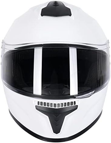 Miniatura 6 de Casco de motocicleta de cara completa con guantes de motocicleta para hombres y mujeres + 2 viseras modelo DOT y bloqueo de casco para BMX ATV MTB,