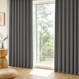 Joydeco カーテン 遮光度99.99% 1級遮光 ライトグレー 幅100cm*丈150cm 遮光カーテン 2枚セット 遮光 断熱 防音 保温 防寒 省エネ 寝室 リビング 玄関 形態記憶加工 厚地カーテン UVカット おしゃれ 洗濯機対応
