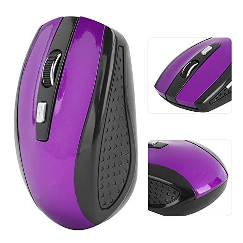 Marvellous Wireless Mouse, 2.4Ghz Notebook Computer Optical Gaming Accessories 6 Buttons With Adjustable Dpi 250Hz Computer Mouse With Usb Receiver For Laptop Notebook (Purple) #TOP4