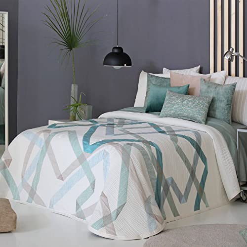 Reig Marti Colcha Capa Bailey - Cama 150 cm - Color Verde C04