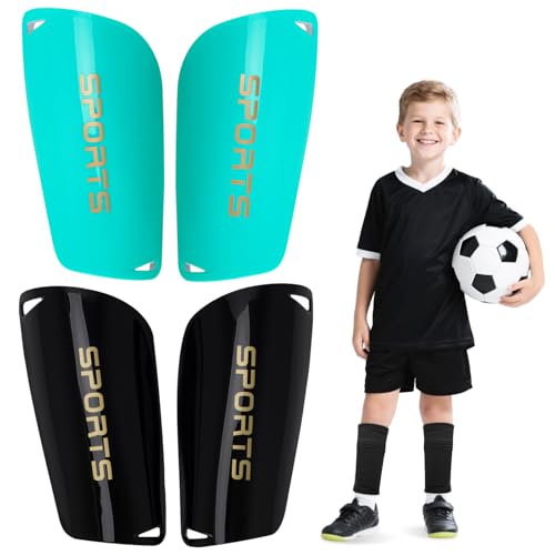 2 Pairs Kids Slip-in Shin Guards