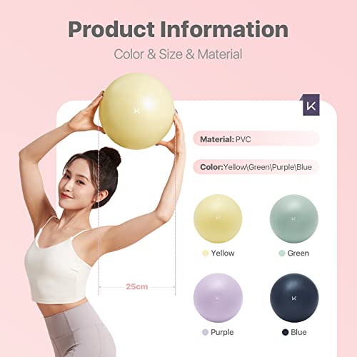 Keep Exercise Ball - Balance Yoga Balls For Working Out , Fitness Ball For Core Strength And Physical Therapy, 25Cm,Pale Green #TOP5