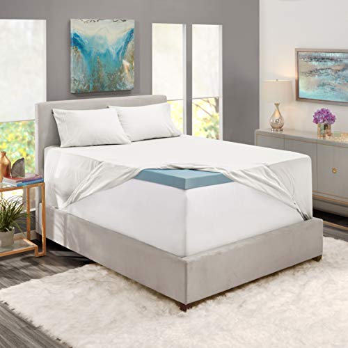 Image of Nestl Full Bed Sheet Set - White - 4-Piece Extra Deep Pocket | Instantly Soft, Night-One Ready (No Wash Required). Fits Extra Deep Pockets up to 24 Inches, 360-Degree Elastic Grip
