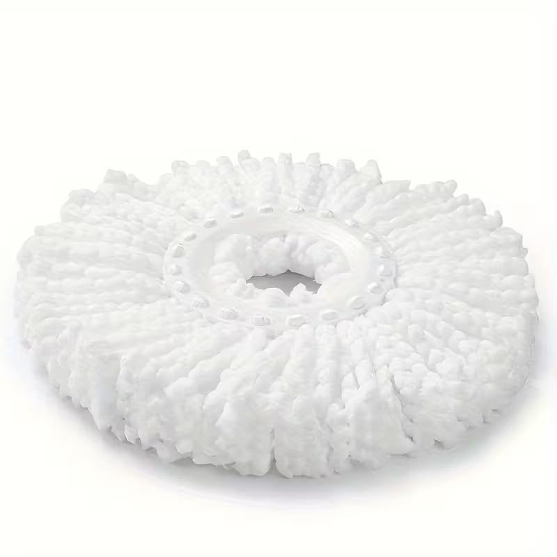 Image of 360 Rotating Spray Mop for Floor Cleaning - Round Mop pad for Quick Wet and Dry Use with 2Pcs Reusable Microfiber Washable Pads and Refillable Bottle for Suitable for All Types of Flooring