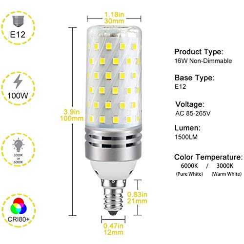 Ampoule de maïs LED E12 sans scintillement pour protéger vos yeux - 2