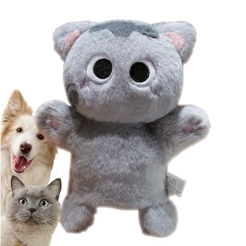 猫パペットレスラー, 安全な子猫形デザイン, 猫レスリングおもちゃパペット, 小型大型犬子猫用退屈解消トレーニング運動