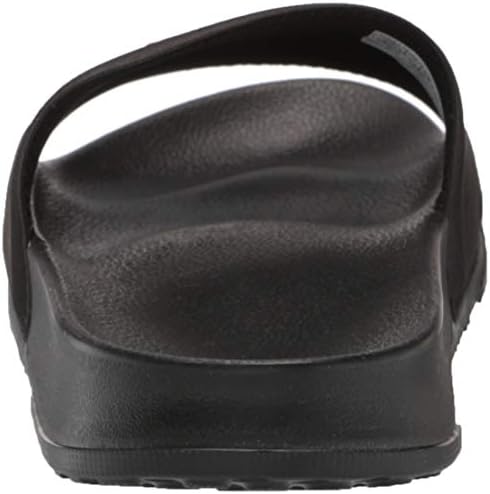 Speedo unisex adult Deck Slide Sandal, Black/White, 13 Women 11 Men US | Image 2