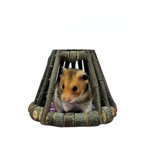 Cerca de madeira em forma de vulcão, para hamster, cercas de madeira para animais de estimação, supr