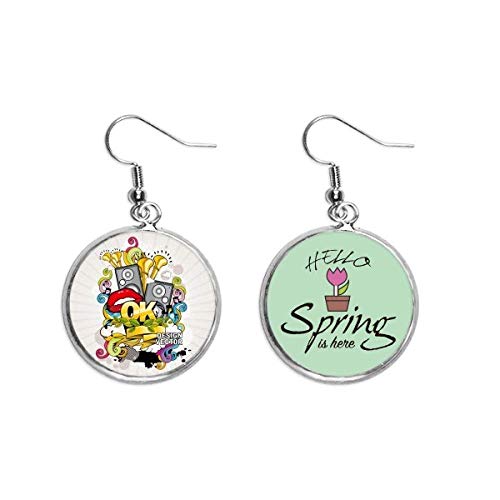 Joyas de primavera exclusivas con colgante decorativo de boca acabado est&eacute;reo graffiti