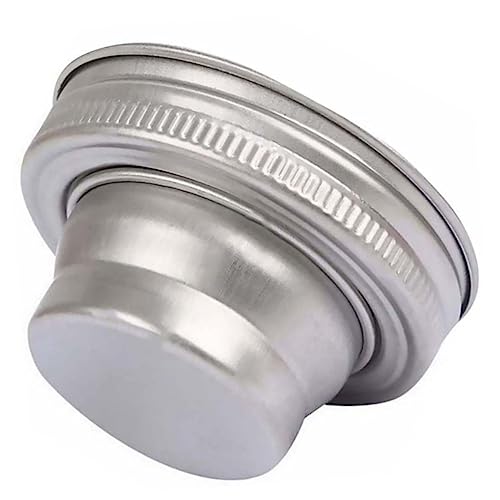 FUNOMOCYA Lover's Essential 304 Stainless Steel Jar Shaker Lid Jar Pitcher Lid Easy Open