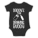 Daddy's Drinking Buddy - Gift Idea for Dad - Funny Cute Joke Infant Creeper, One-Piece Baby Bodysuit (Black, 6 Months)