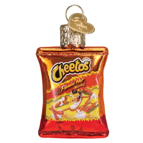 Old World Christmas Gumdrops Mini Flamin' Hot Cheetos Glass Blown Ornament for Christmas Tree, Handcrafted Holiday Decoration, Snack Collection - Image 3