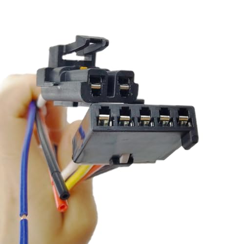 Image of DSkoiph 3 Pins 645-512, 89018778, 89019351, 1581773, Pigtail A /C Blower Motor Resistor Connector Harness 8e5h-19e624-a Blower Motor Plug Cable Compatible with GMC Sierra Chevy Tahoe Silverado Buick